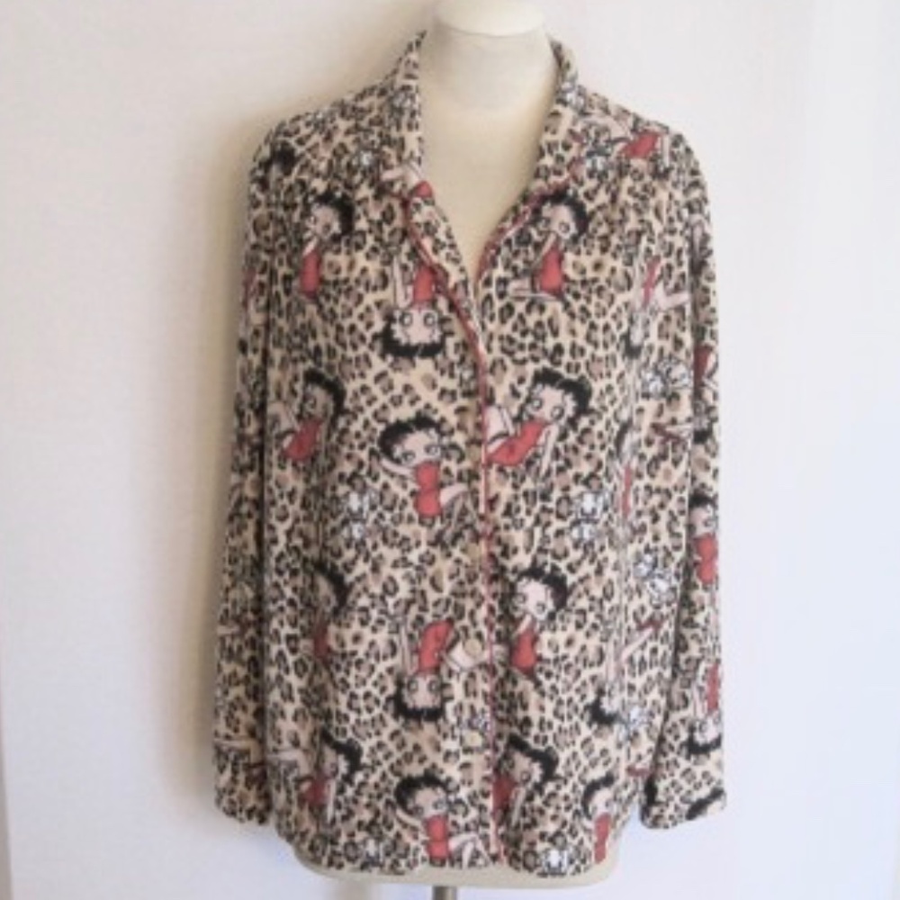 Betty Boop Fleece Pajama Top